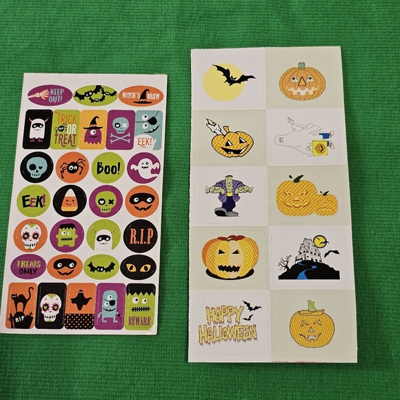 HAL 1:  Halloween Sticker Bundle - 9 Sheets - American Greetings, Sandylion, etc - Picture 5 of 10